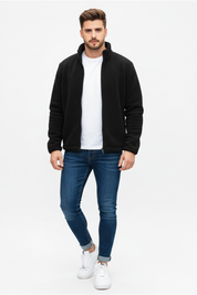Essential Zip-Up Jacket – Black - Unisex